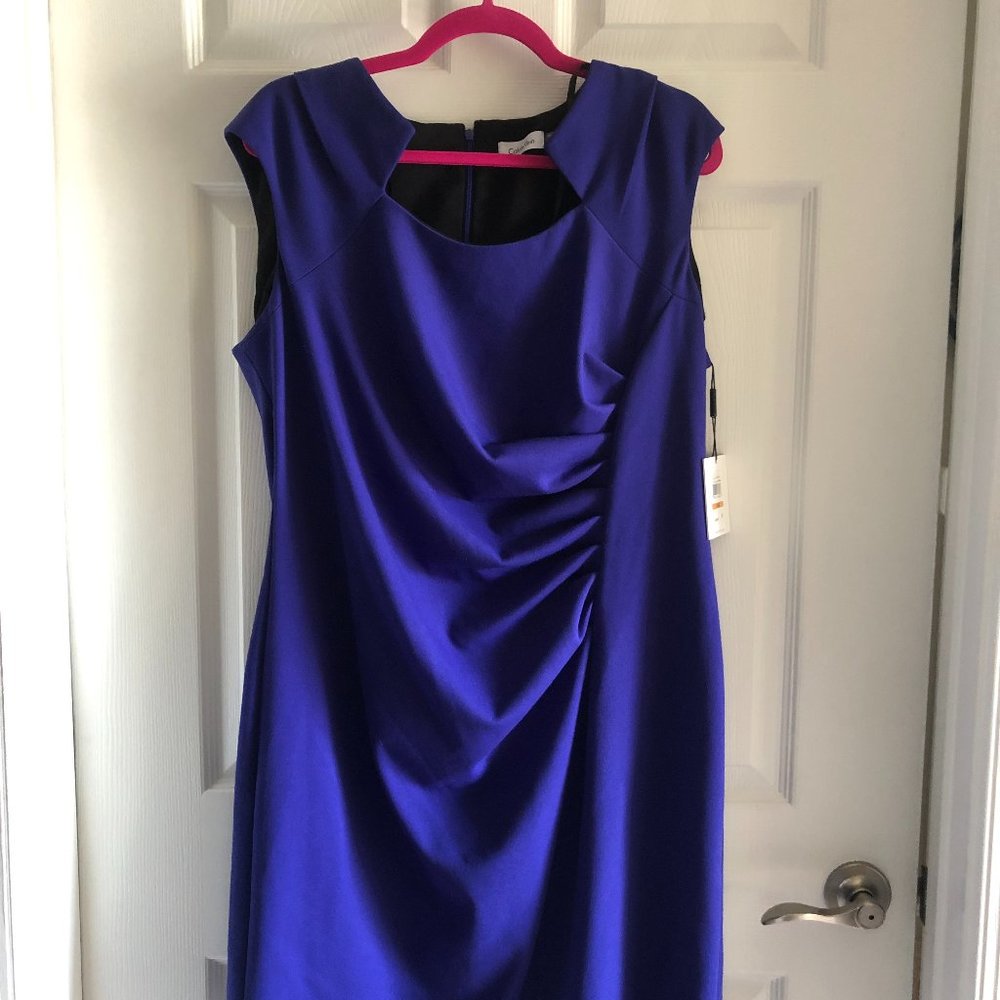 NWT Calvin Klein Ruched Dress